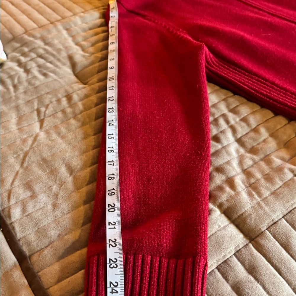 Charter Club Women's Red and Black Cardigan Sweater - Picture 8 of 9